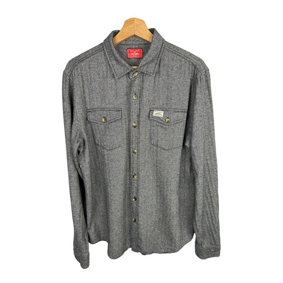 Kimes Ranch Other - Kimes Ranch Mens size Medium Button Down Long Sleeve Shirt Cotton Western Gray